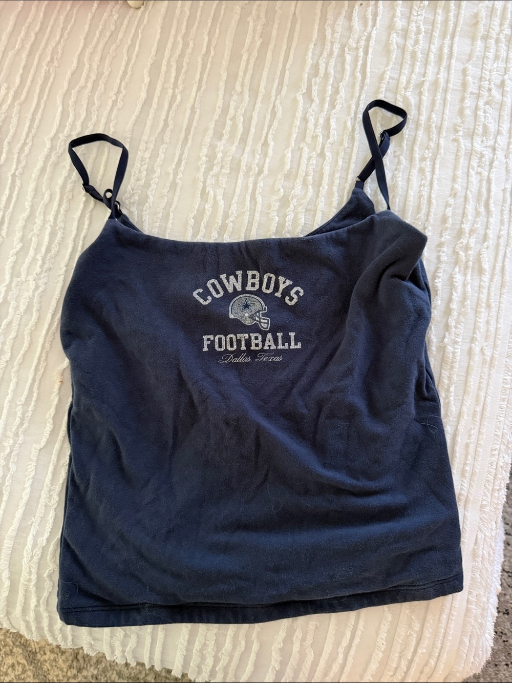 Abercrombie & Fitch Navy Cowboys Football Camisole
